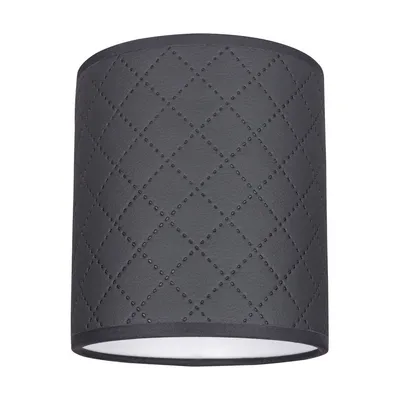 Abażur cylinder e27 h20 tkanina antracyt a0981