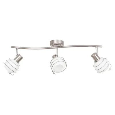 Lampa sufitowa daria 3xe14 max.40w metal satynowy/szkło białe 2093327