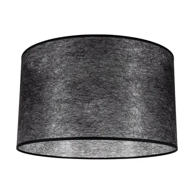Cylinder abażuru e27 h30 czarna tkanina syntetyczna a1326