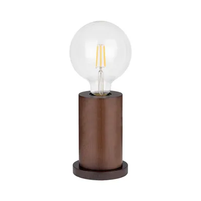 Tasse lampa stołowa 1xe27 max.25w orzech/czarny pvc 7391176