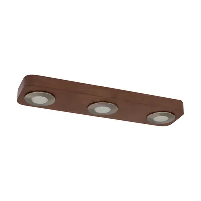 Sunniva lampa sufitowa incl.3xled 5w orzech/satyna 2291376