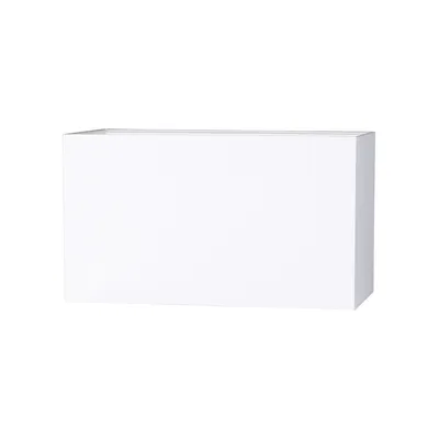 Abażur prostopadłościan e27 h40 biały l300 w200 h200 a1686