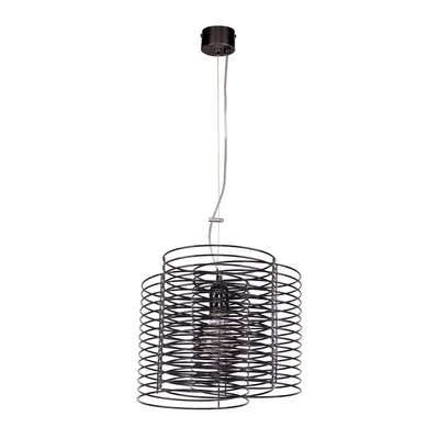 Lampa wisząca ringo 1xe27 max.60w stal metal/czarny metal 1030334