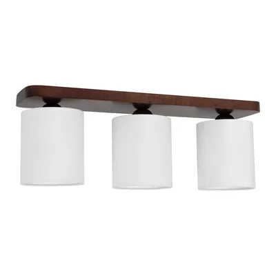 Jenta lampa sufitowa 3xe27 max.25w orzech/biały 8512376