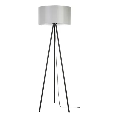Lampa podłogowa dove 1xe27 maks. 40w czarny metal/czarny kabel pcv/szary klosz z tkaniny 15112004