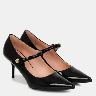 Love Moschino szpilki skórzane Scarpad.Spillo70 czarne