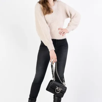 PINKO Jeansy czarne slim fit Sabrina 50 Skinny Pj768
