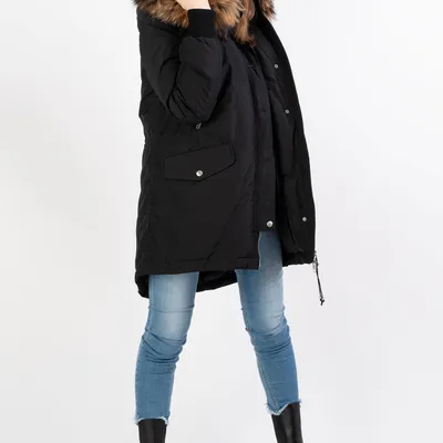 Rockandblue kurtka parka CAT z naturalnym obszyciem kaptura