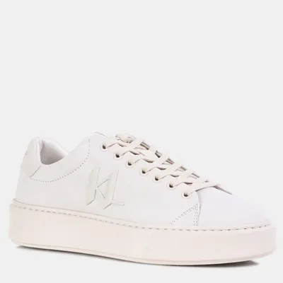 Karl Lagerfeld Sneakersy z inicjałami logo MAXI KUP Monogram Injekt Lo białe