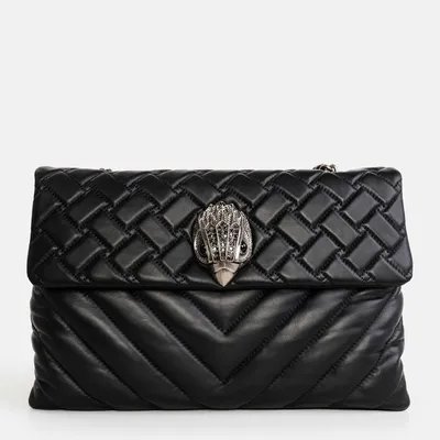 Kurt Geiger duża czarna torba LTHR XXL KENSINGTON
