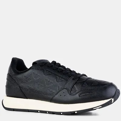 Emporio Armani Sneakersy Snk Rise Print czarne