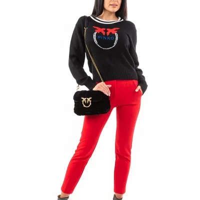 Sweter PINKO czarny COLLIO