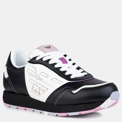 EMPORIO ARMANI Sneakersy z kolorową podeszwą X3X159 XF670 S187 czarne