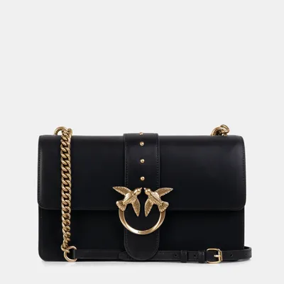 PINKO Czarna torebka Love One Classic Cl Vitello Se czarna