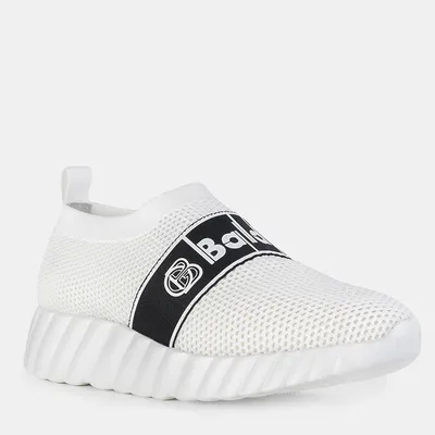 BALDININI Sneakersy ażurowe białe