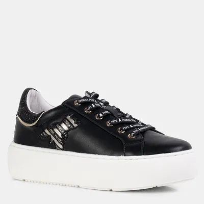 PATRIZIA PEPE skórzane sneakersy PPJ200.01 czarne