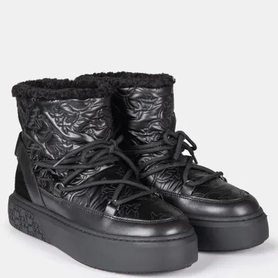 PINKO śniegowce damskie Yoko 19 Monogram czarne