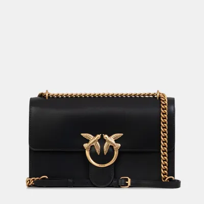 Torebka PINKO Love One Classic Vitello 100941A0F1 czarna