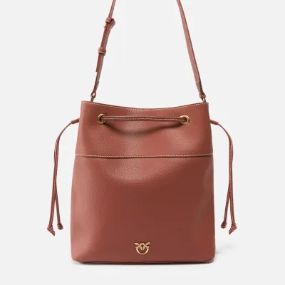 PINKO torba worek Secchiello Classic Bag brązowy