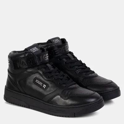 Karl Lagerfeld czarne botki męskie Krew Kc Strap Mid KL53046