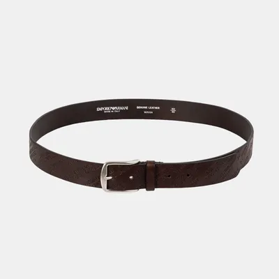 Emporio Armani pasek męski Y4S235 YDY0G 85/34 brązowy
