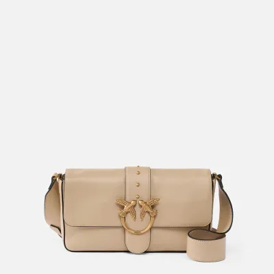 PINKO torebka damska Love One Classic Slouchy FL Love Bags beżowa