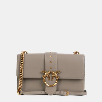 Pinko torebka Love One Classic Cl Vitello Se szara