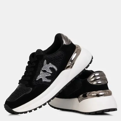 PINKO sneakersy skórzane Gem 07 czarne