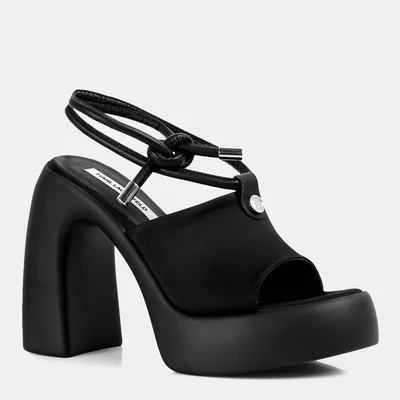 KARL LAGERFELD Czółenka damskie ASTRAGON HI Longlace Slide czarne