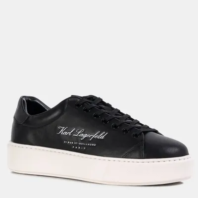 Karl Lagerfeld Sneakersy z napisami MAXI KUP Hotel Karl Lo Lace czarne