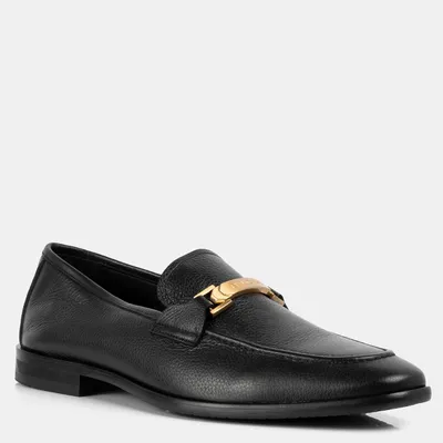 Baldinini Loafersy skórzane U3A160BORK0000 Czarne
