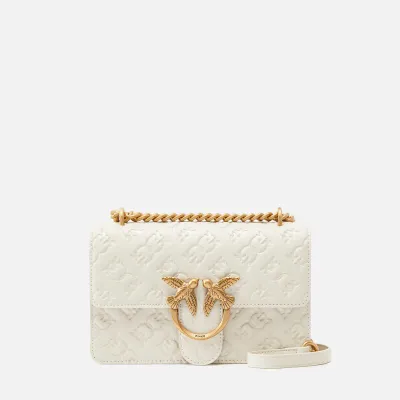 PINKO torebka skórzana damska Love One Mini Dc 100074A1YBZ biała