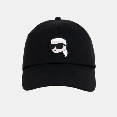 Karl Lagerfeld Czapka Z Daszkiem z wizerunkiem czarna K/Ikonik 2.0 Cap