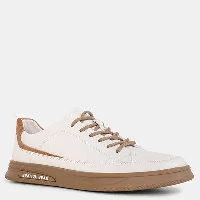John Doubare sneakersy Białobeżowe