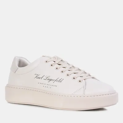 Karl Lagerfeld Sneakersy z napisami MAXI KUP Hotel Karl Lo Lace białe