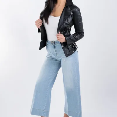 PINKO JEANSY flare fit niebieskie PEGGY 10