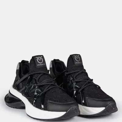 PINKO sneakersy damskie Ariel 01 Monogram czarne