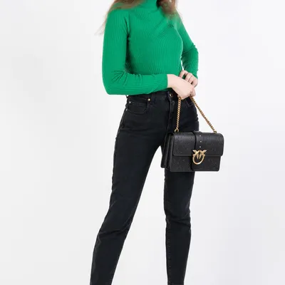 PINKO Jeansy czarne slim fit Sissy 4 Slim Pj796