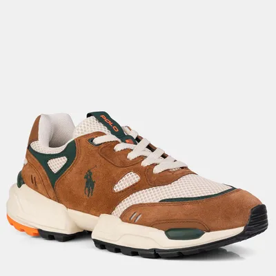 POLO Ralph Lauren Sneakersy JGR PP LOW TOP LACE Brązowe