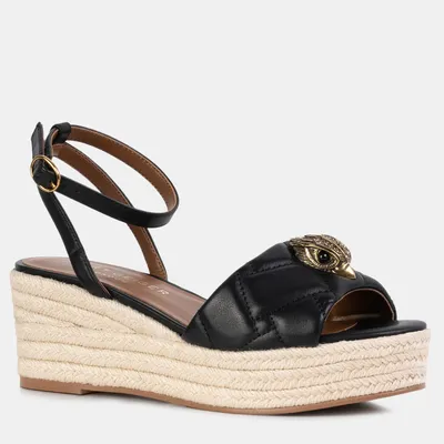 KURT GEIGER espadryle Skórzane Kensington 65 czarne