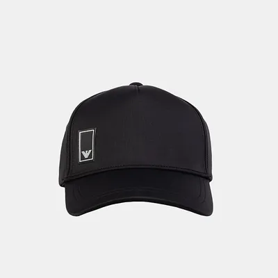 Emporio Armani Czapka z daszkiem z logo czarna