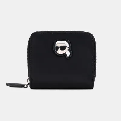Portfel K/Ikonik 2.0 Nylon Sm Zip Wlt czarny Karl Lagerfeld