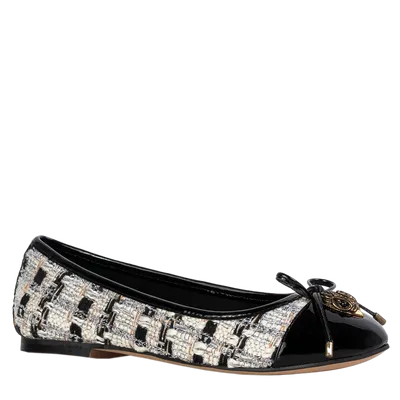 Kurt Geiger Balleriny Eagle czarno-białe