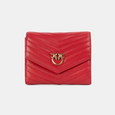 Pinko Portfel czerwony Compact Wallet M