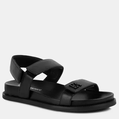 Emporio Armani sandały skórzane X3P815 XF271 00002 czarne