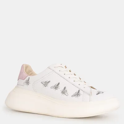 MOACONCEPT Sneakersy skórzane białe