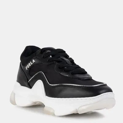 FURLA Sneakersy WONDERFURLA LACE-UP Czarne