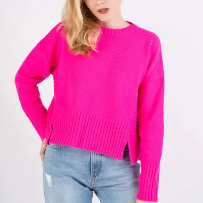 Pinko sweter różowy oversize Armadillo