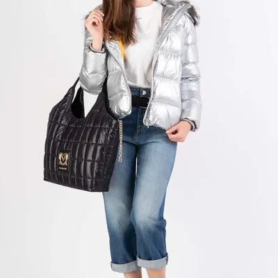 ROCKANDBLUE srebrna krótka kurtka puchowa damska Memphis FX Jacket