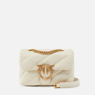 PINKO torebka skórzana Love Puff Mini Cl biała
